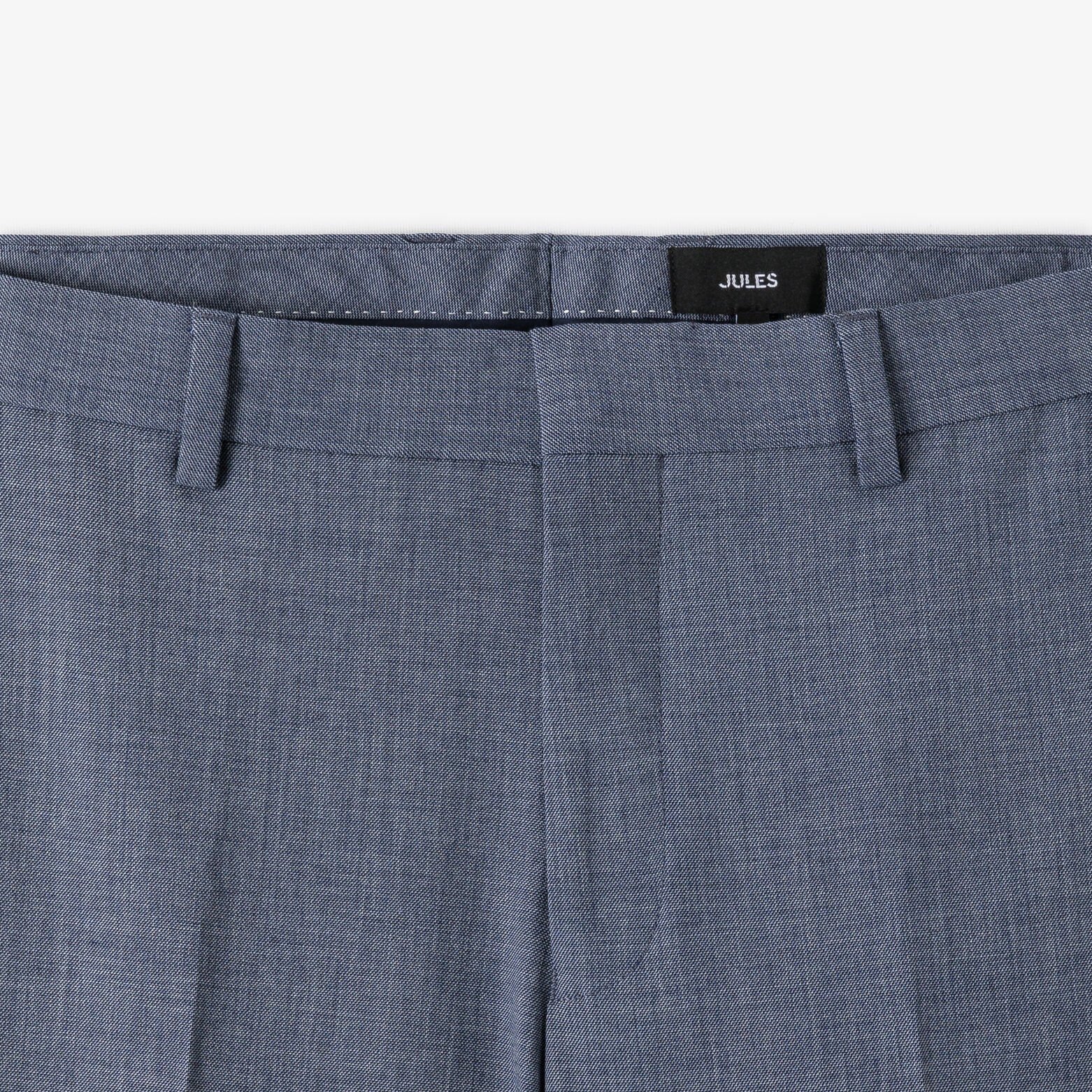 Pantalon de costume confort bi-ton