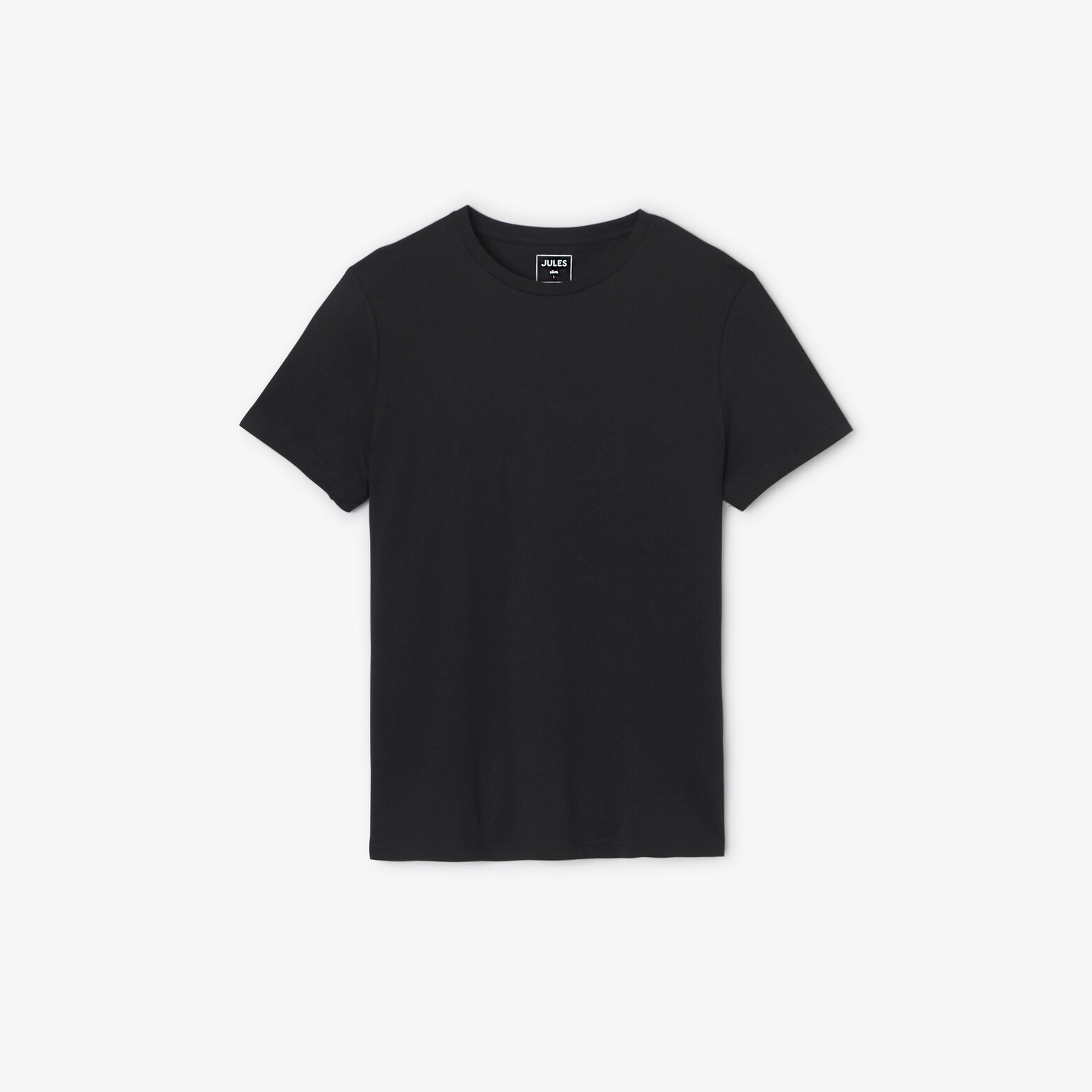 Tee shirt en coton col rond basique