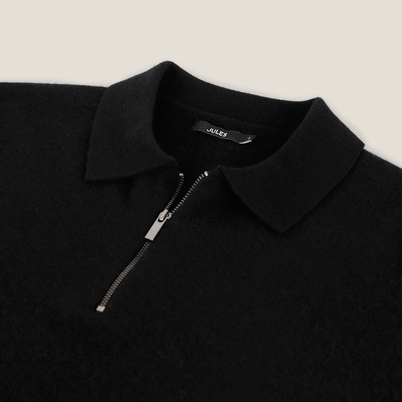 Polo in tricot met ritskraag