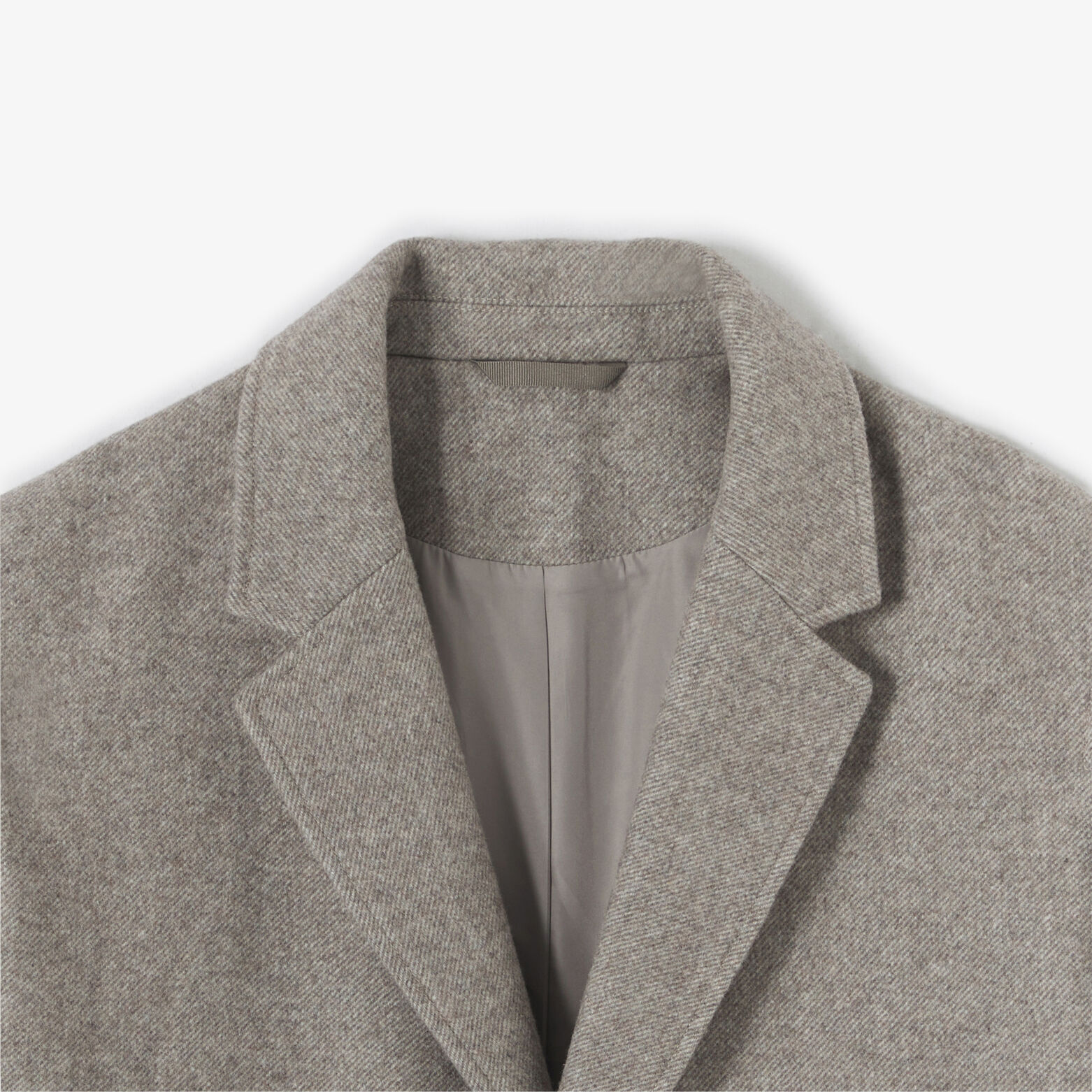 Manteau long col tailleur