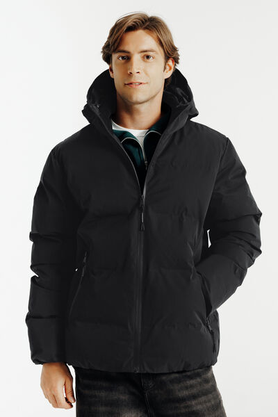 Doudoune zipp&eacute;e &agrave; capuche