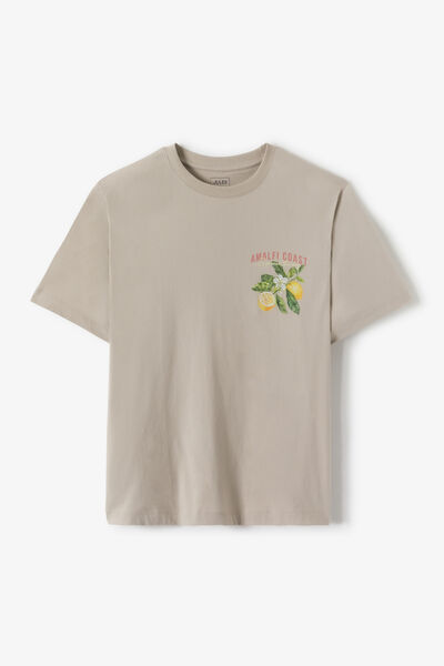 Tee shirt imprim&eacute; devant et dos citron