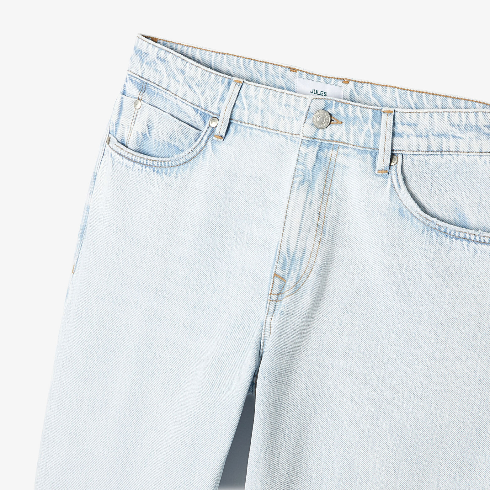 Jean straight rigide 3 longueurs