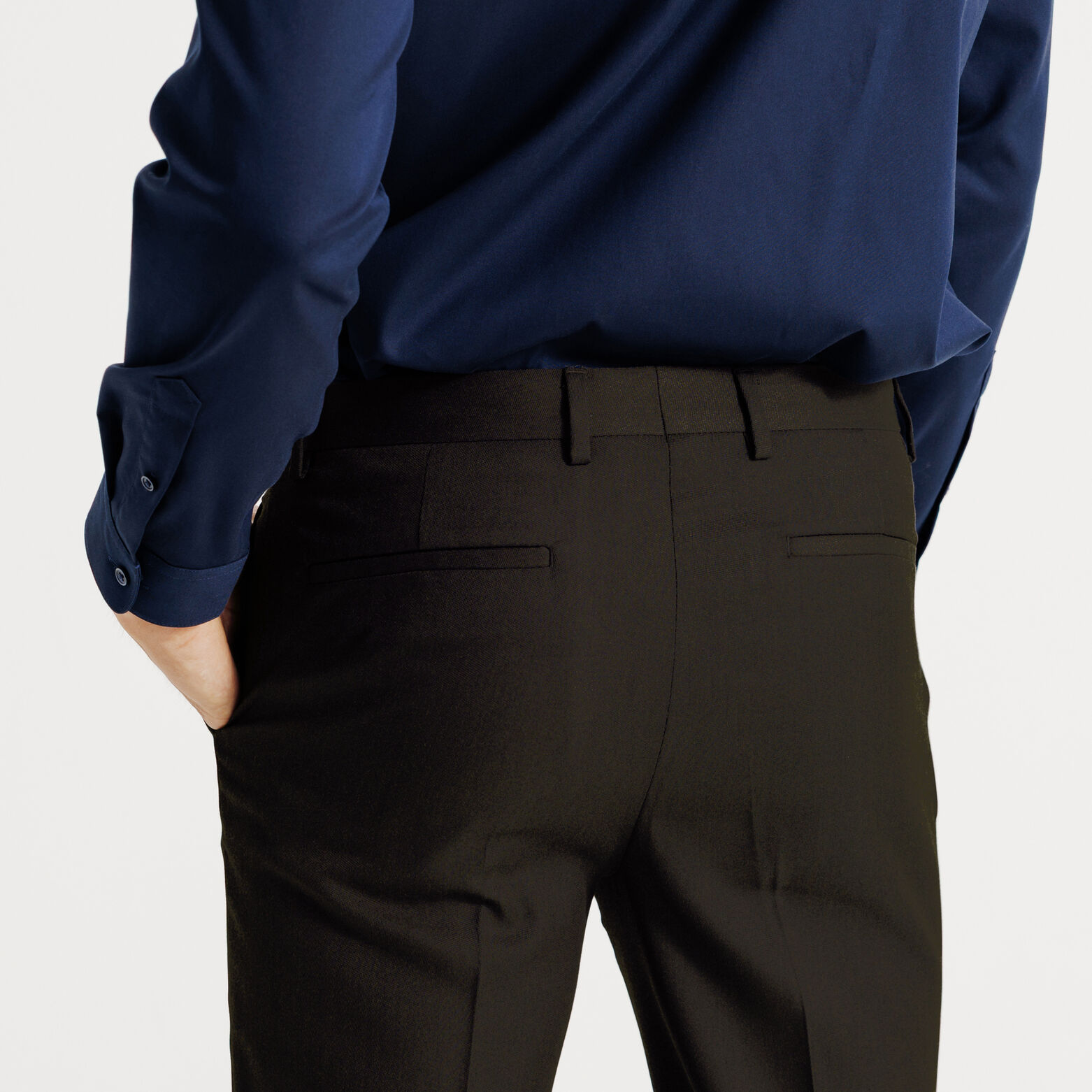 Pantalon de costume slim uni