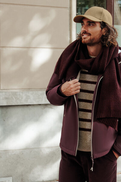 Blouson &agrave; capuche doubl&eacute; en sherpa