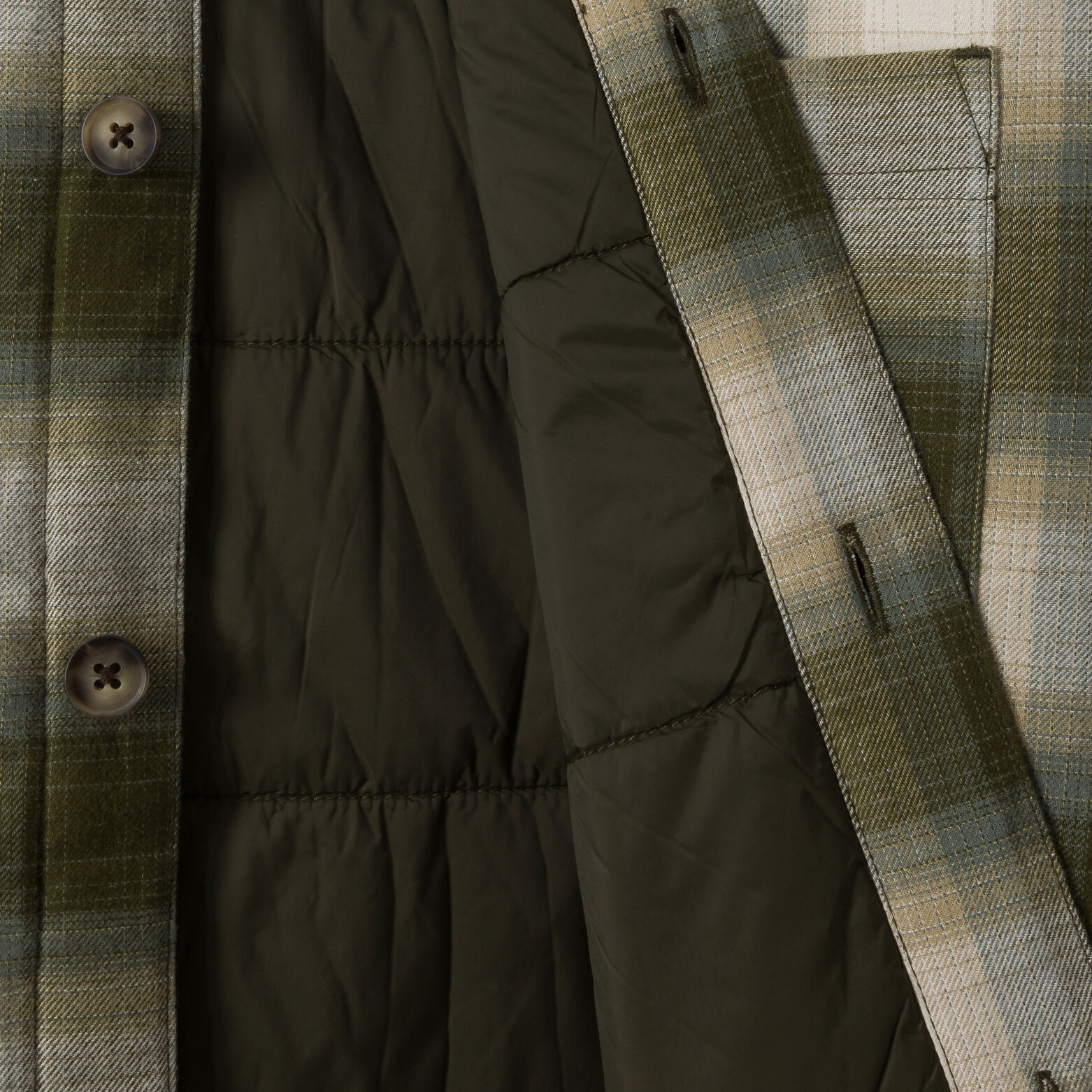 Surchemise doubl&eacute;e en coton