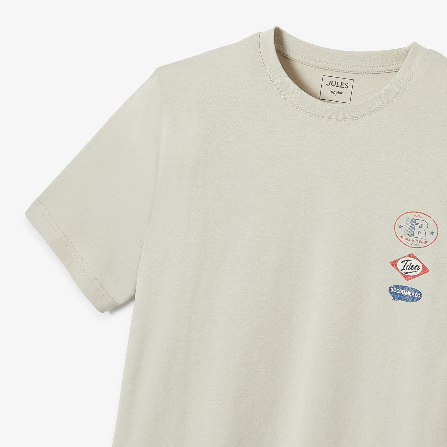 Tee shirt imprim&eacute; col rond