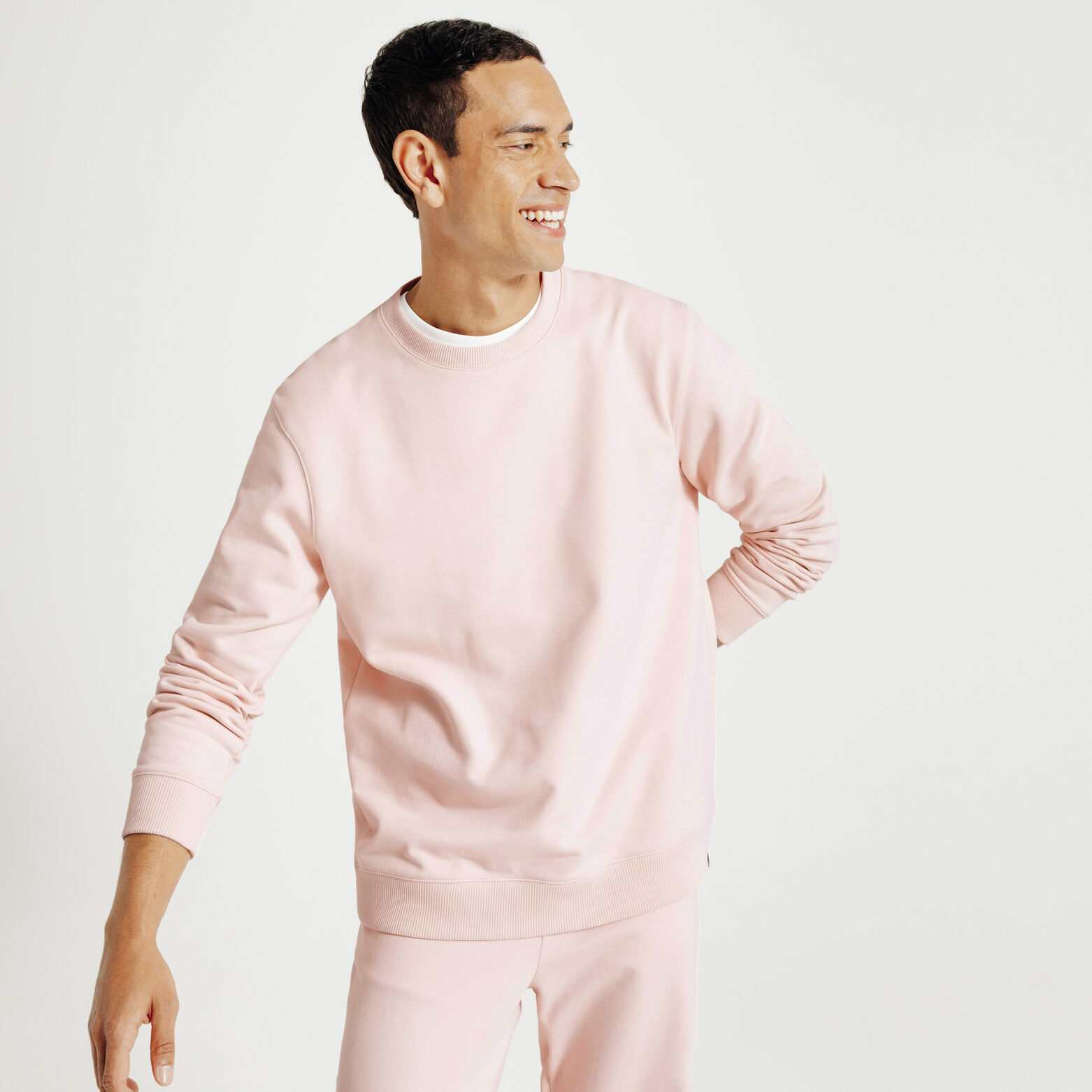Sweat col rond uni