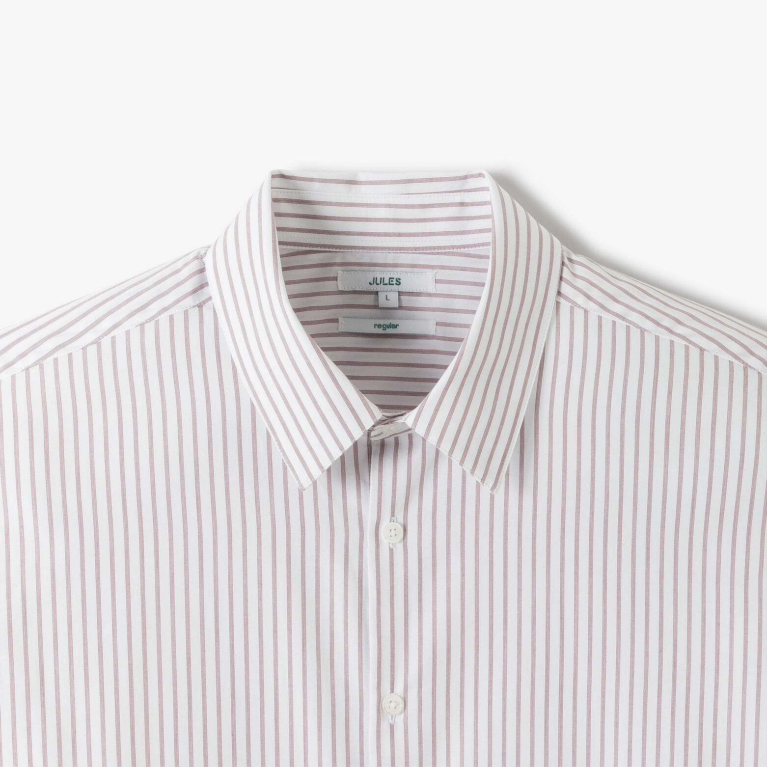 Chemise regular ray&eacute;e en coton