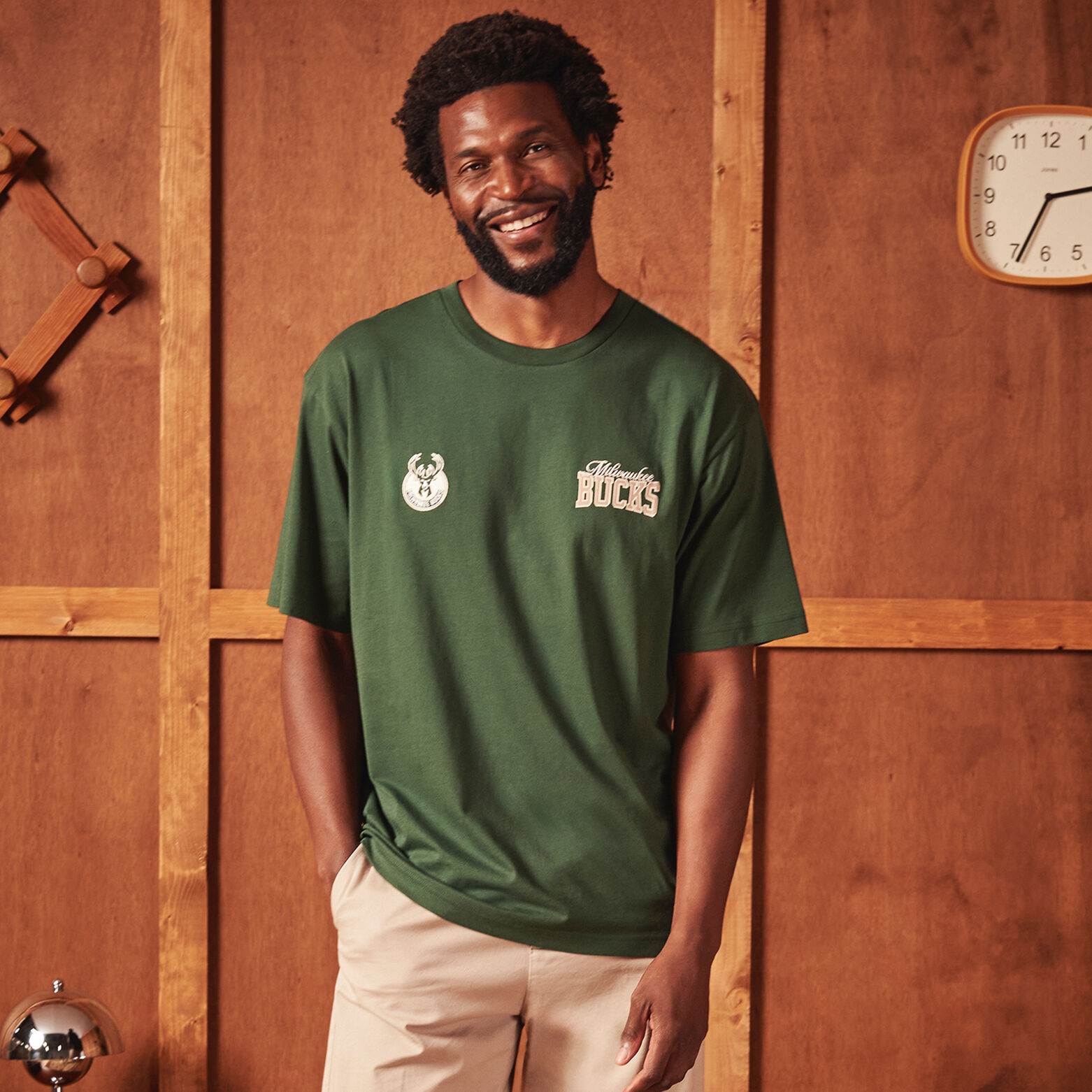 Tee shirt Milwaukee Bucks licence NBA