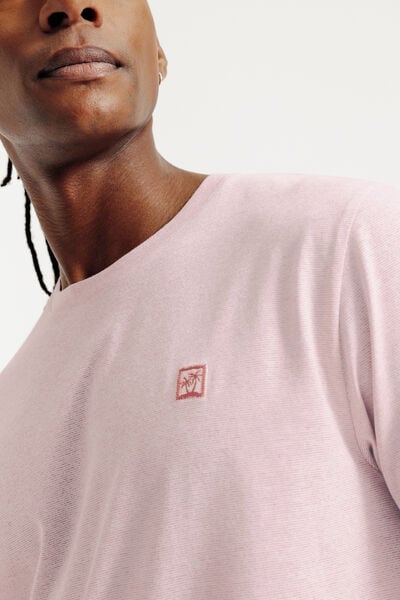 Tee shirt effet microray&eacute; broderie poitrine