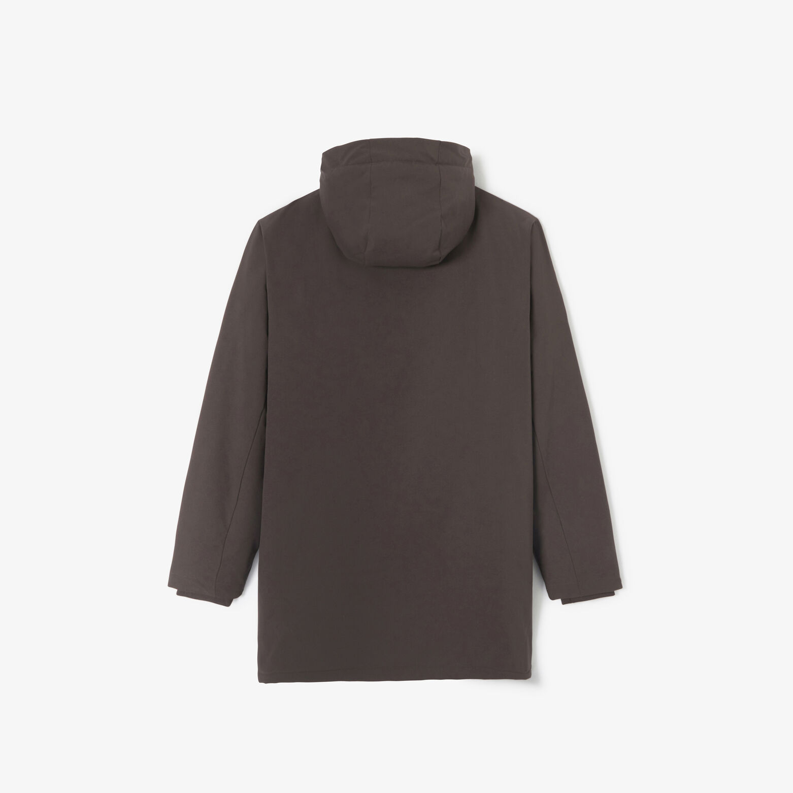 Parka longue &agrave; capuche doubl&eacute;e en sherpa