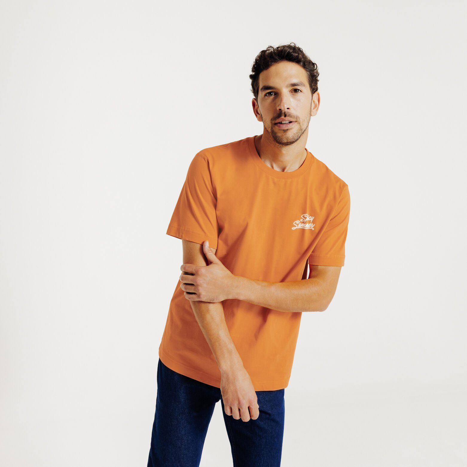 Tee shirt imprim&eacute; cocktail devant et dos