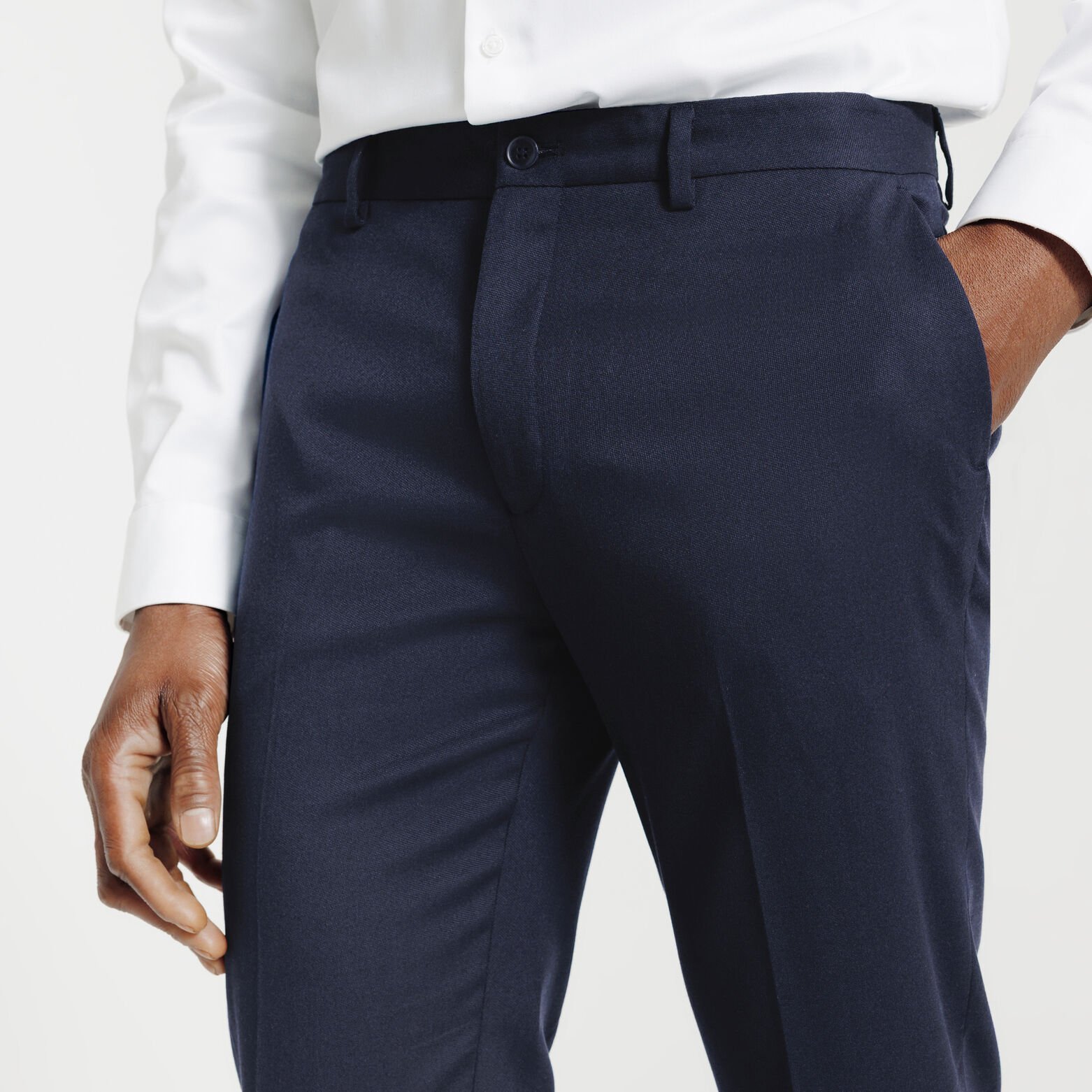Pantalon de costume slim uni