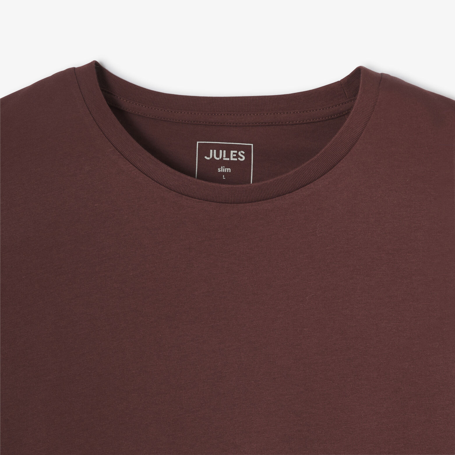 Tee shirt en coton col rond basique