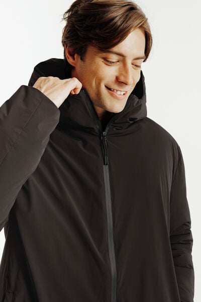 Parka longue &agrave; capuche