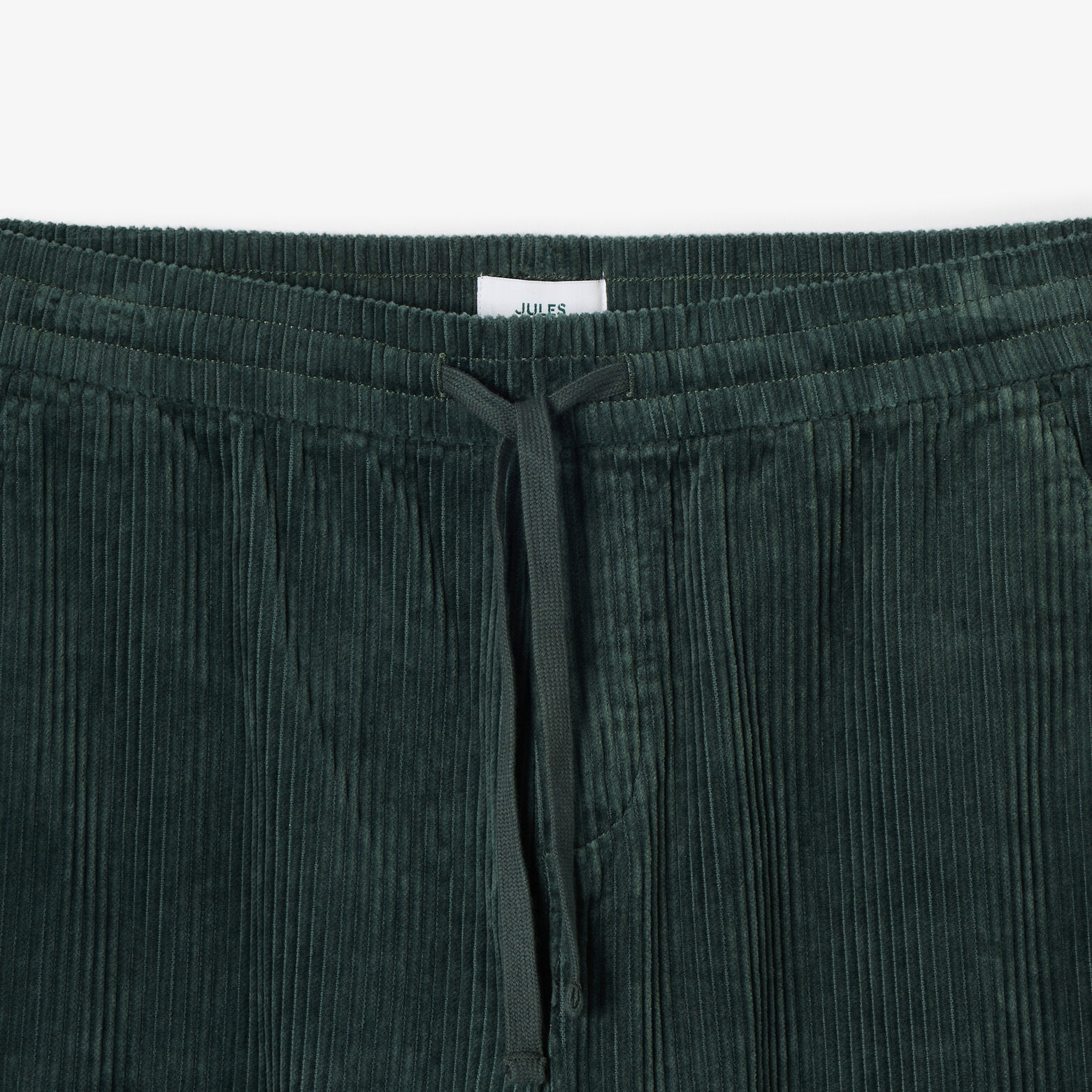 Pantalon en velours taille &eacute;lastiqu&eacute;e