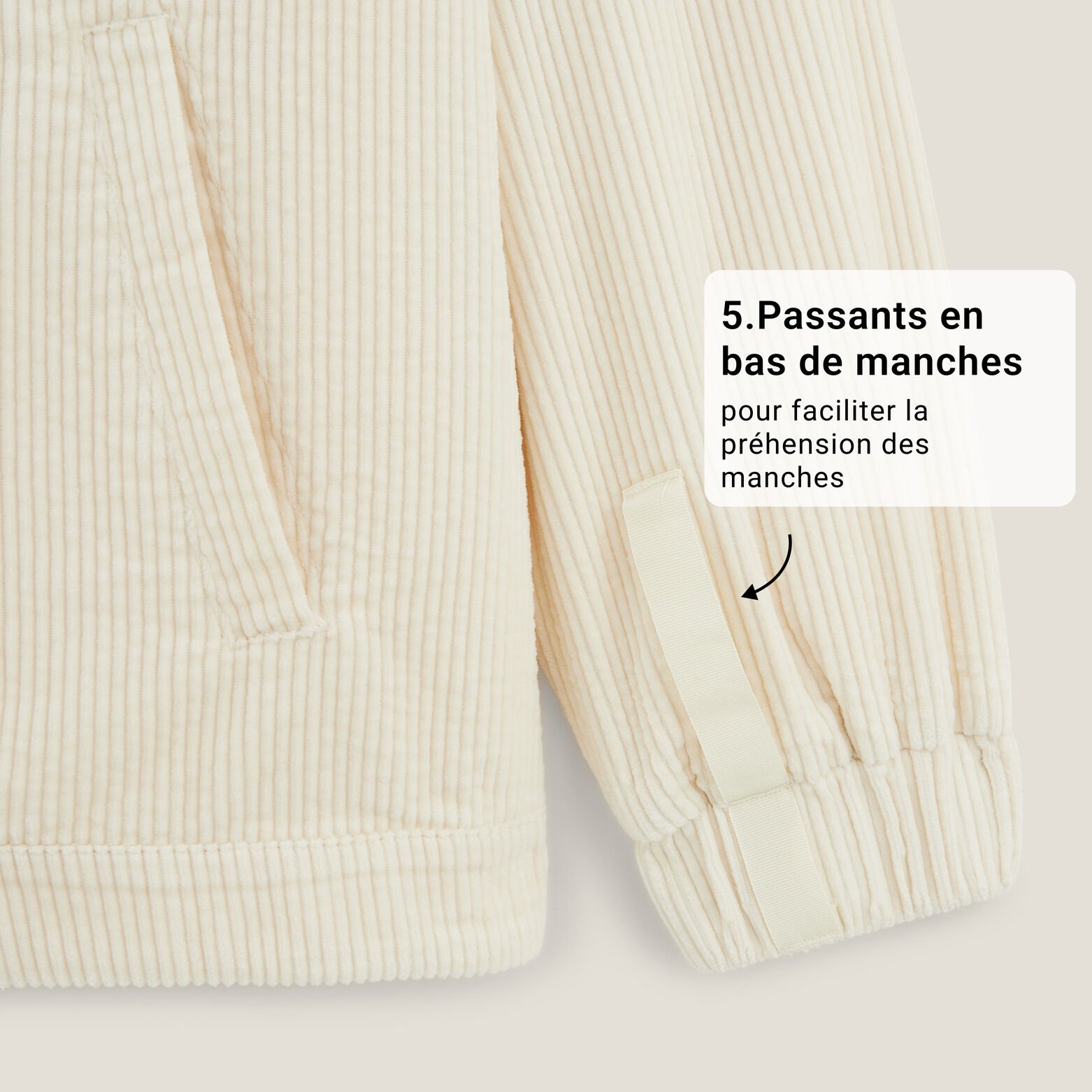 Veste pour personne &agrave; mobilit&eacute; r&eacute;duite