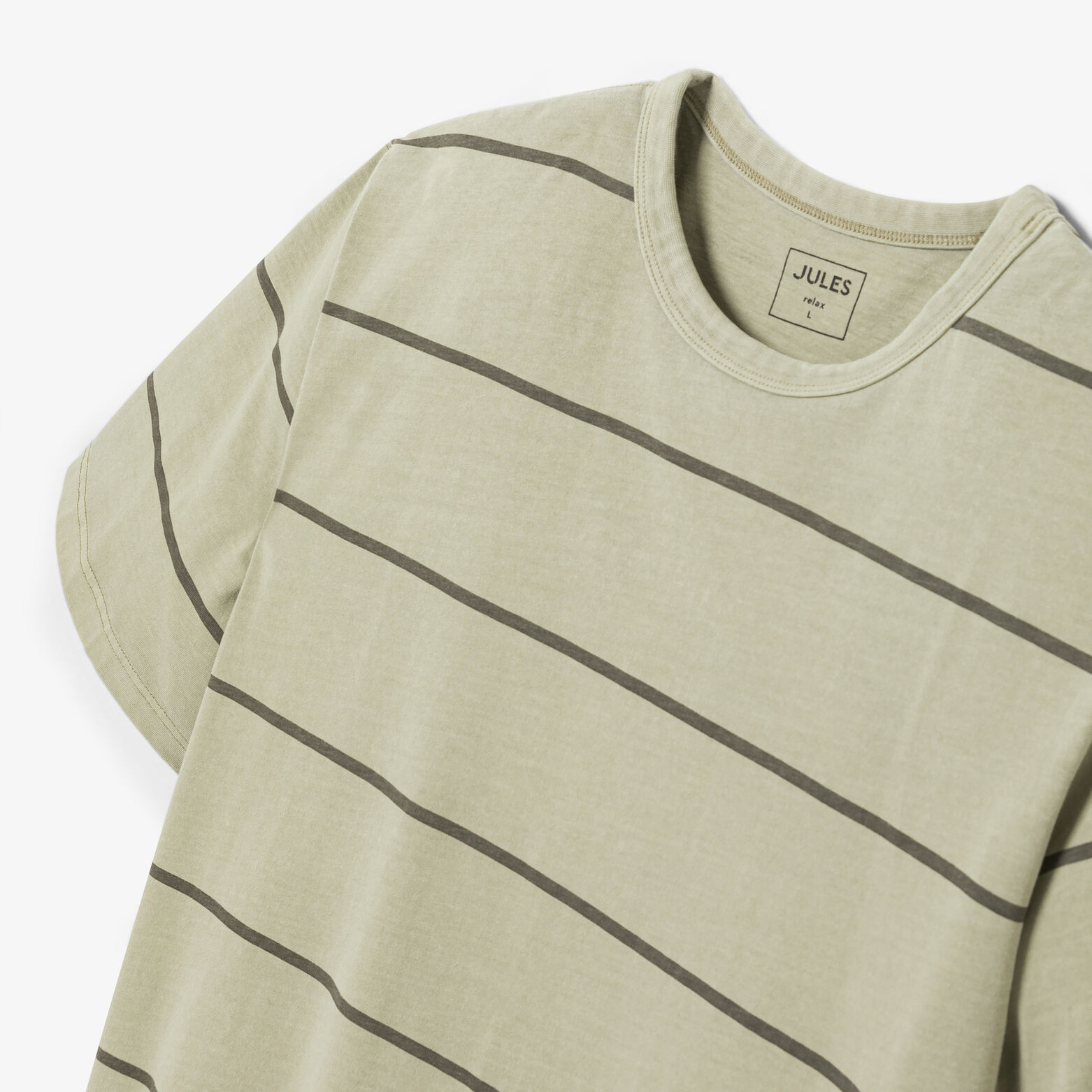 Tee shirt ray&eacute; col rond