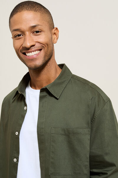 Chemise en coton twill