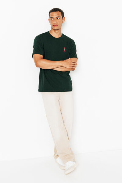 Tee shirt chin&eacute; brod&eacute; col rond