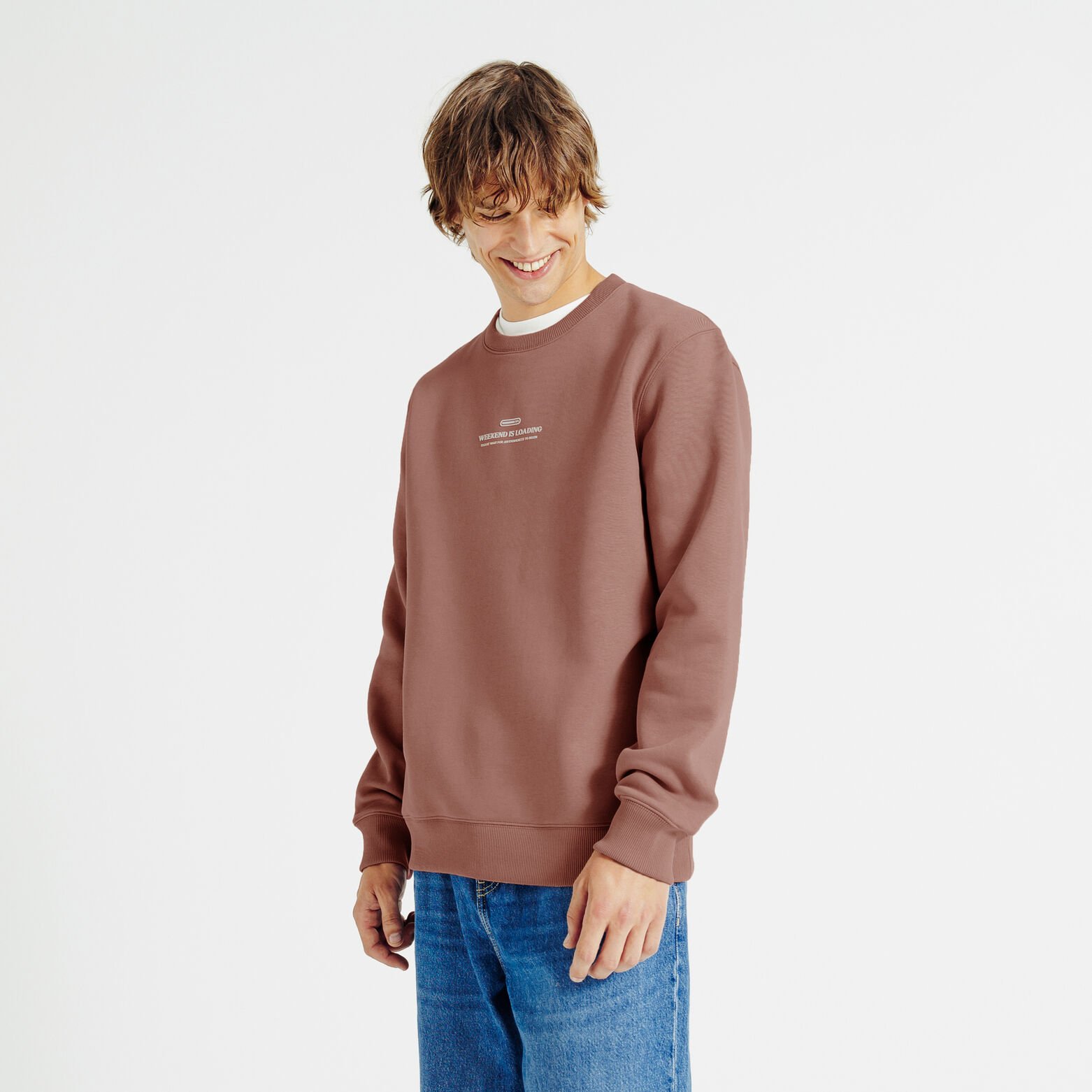 Sweat col rond imprim&eacute;