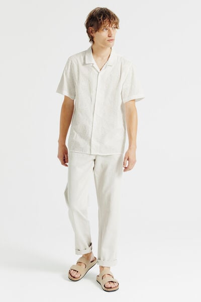 Chemisette en coton brod&eacute;e