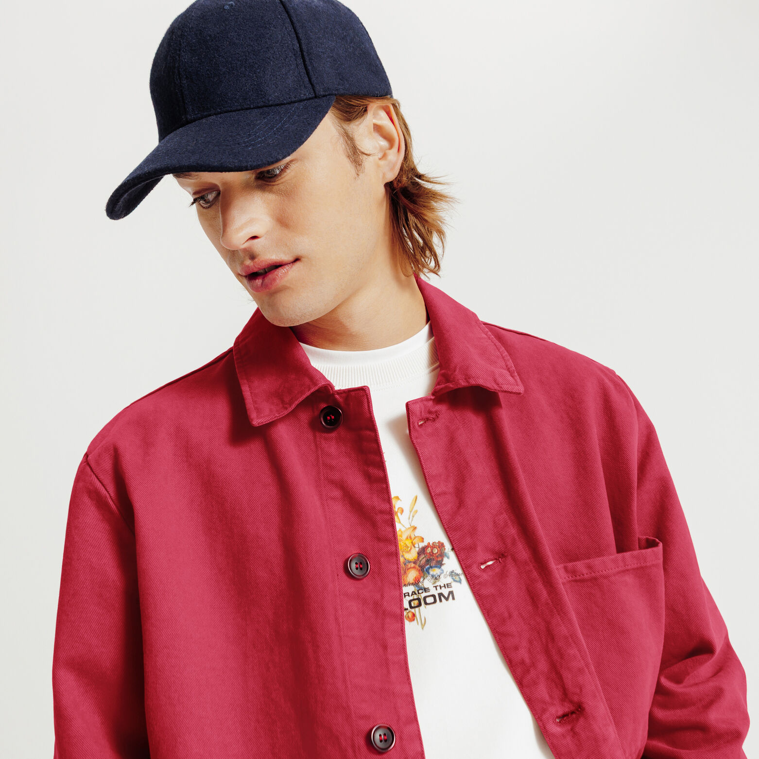 Vest met hemdskraag en knopen