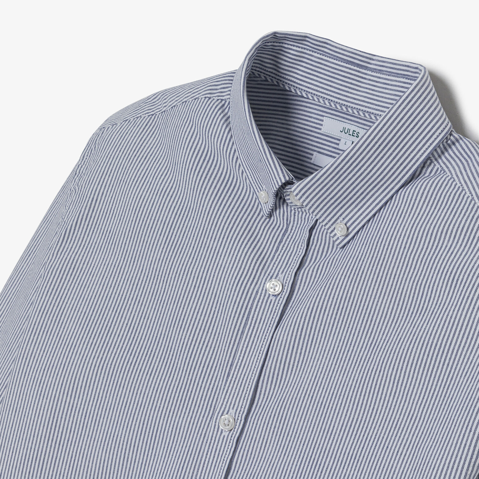 Chemise oxford en coton ray&eacute;e