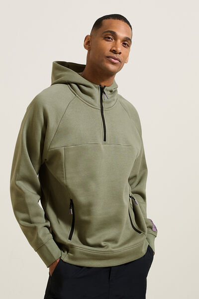 Sweat &agrave; capuche mati&egrave;re technique
