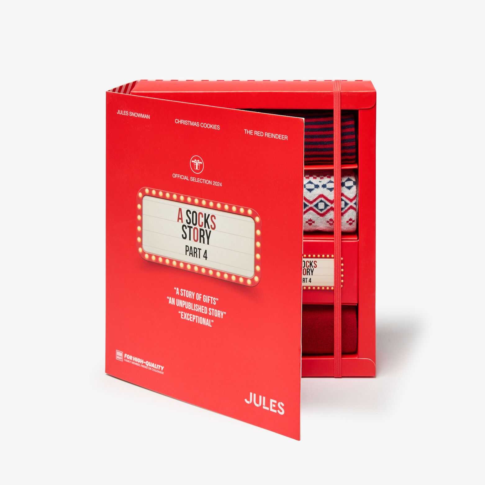 Coffret version anglaise 7 paires de chaussettes