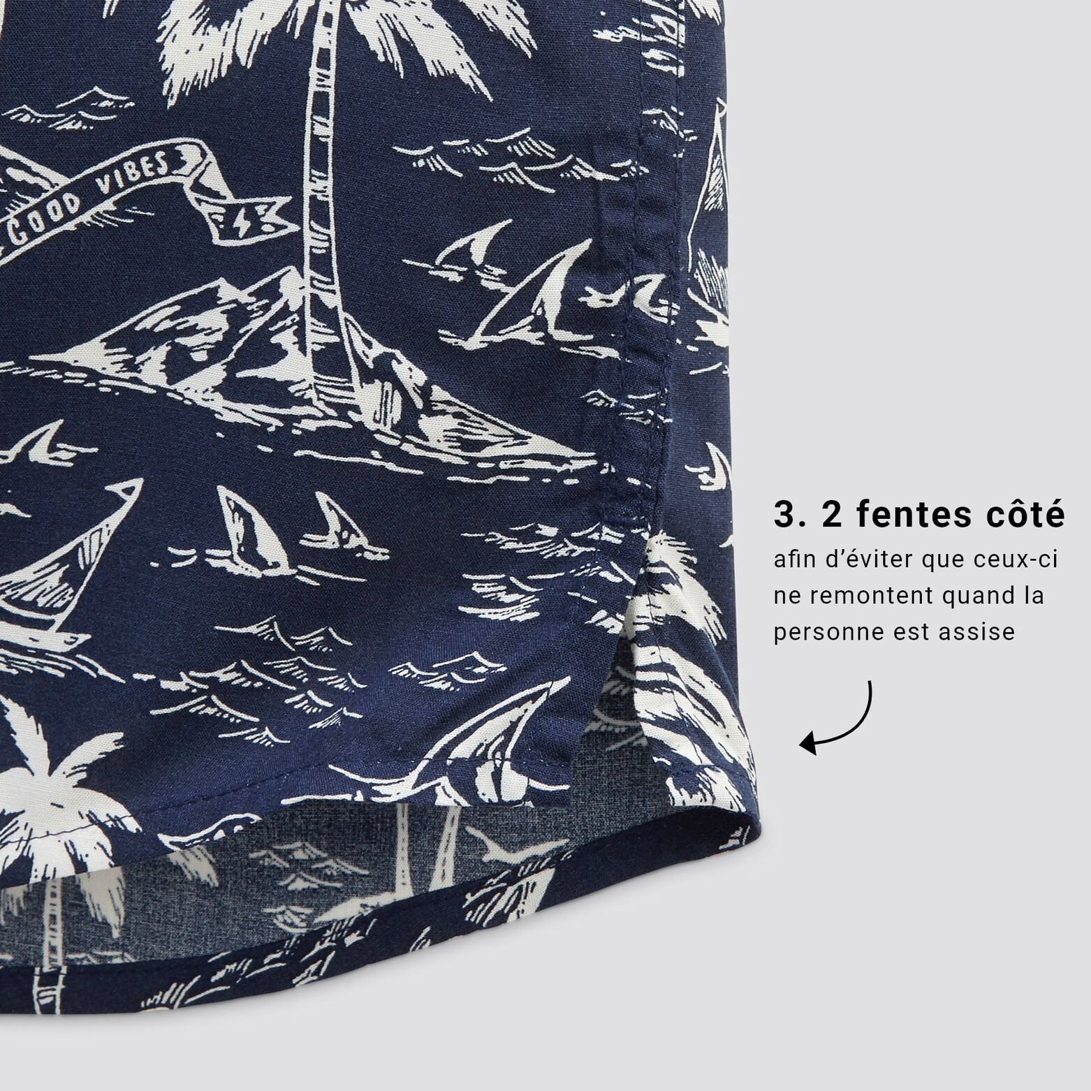 Chemisette pour personne &agrave; mobilit&eacute; r&eacute;duite