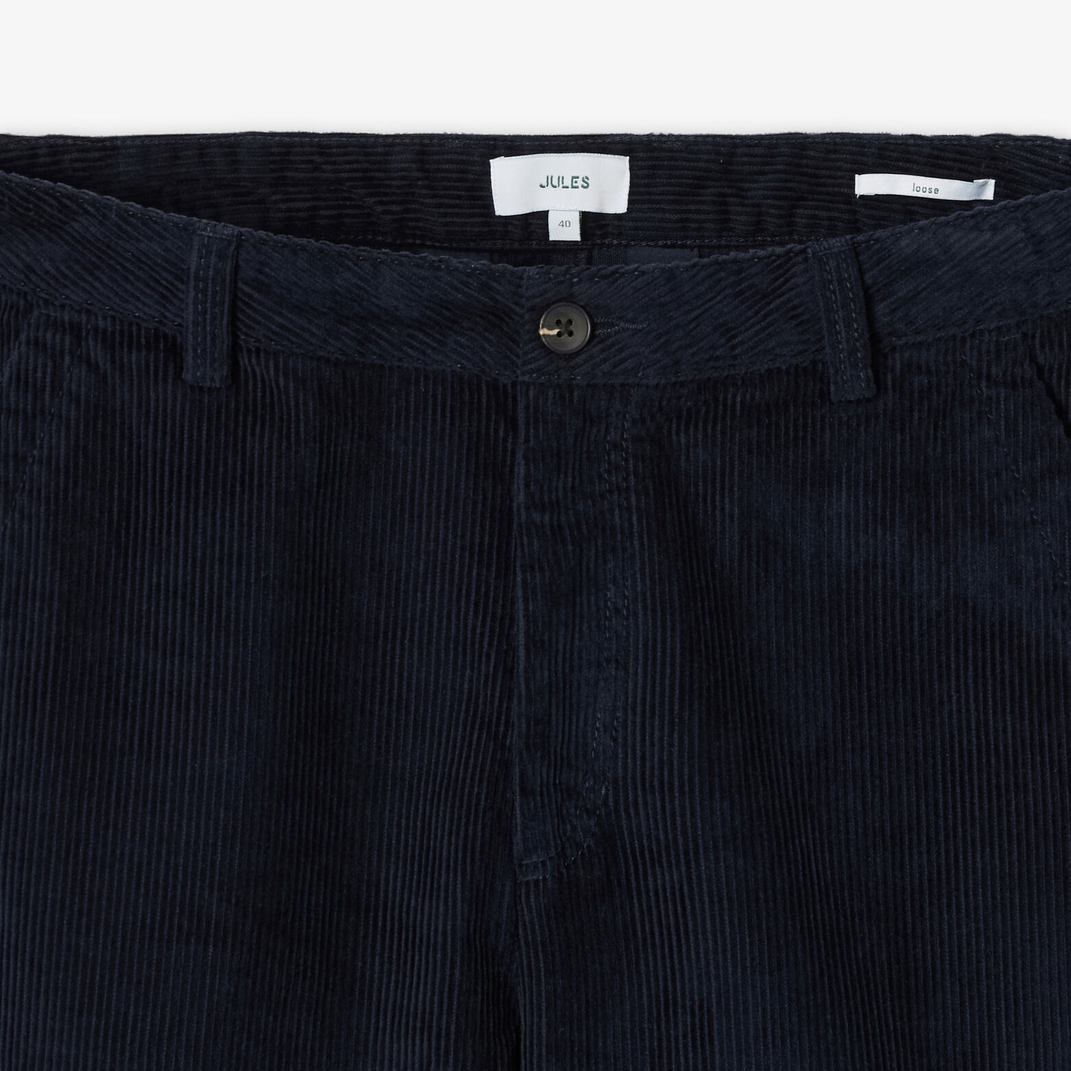 Pantalon chino loose velours