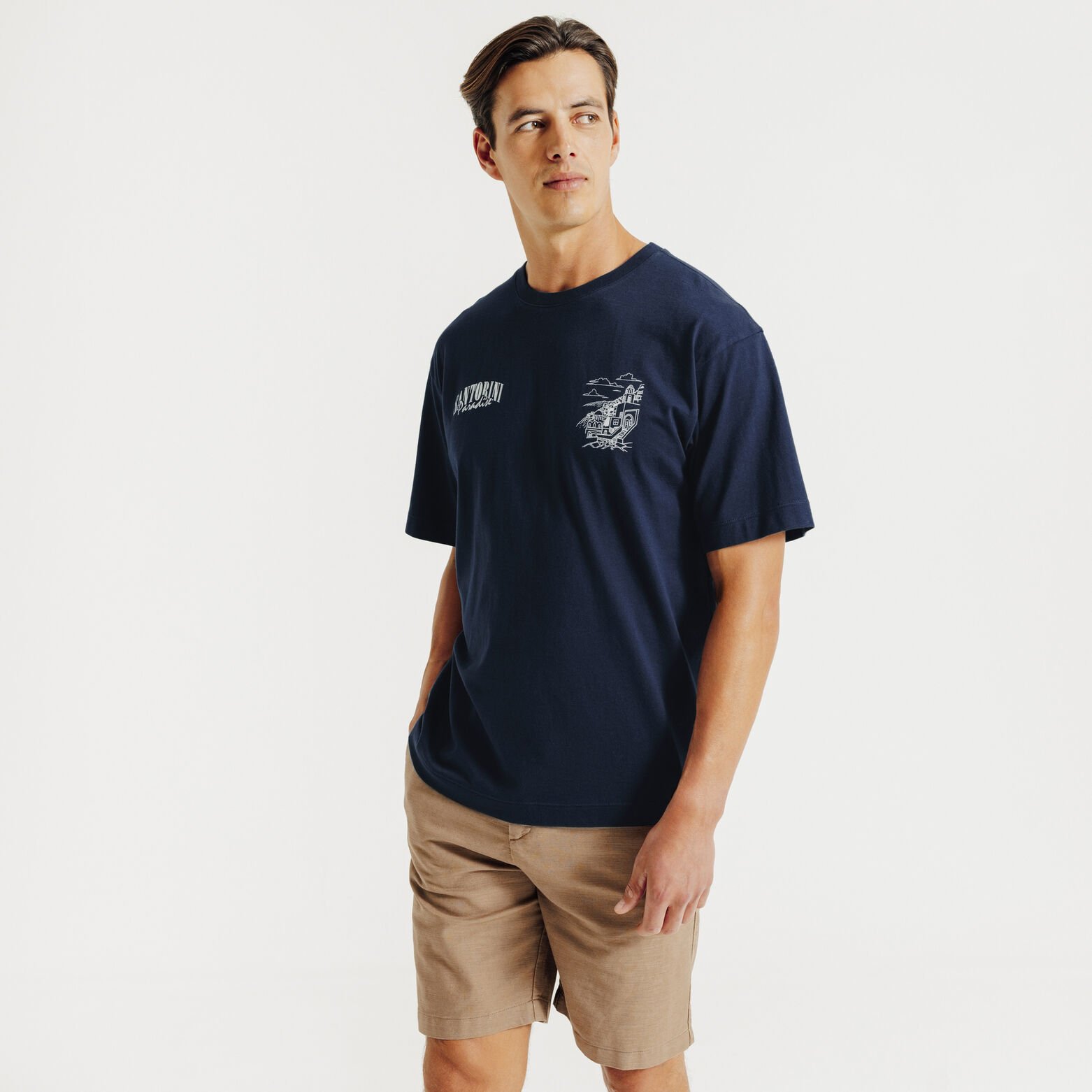 Tee shirt imprim&eacute; devant dos paysage