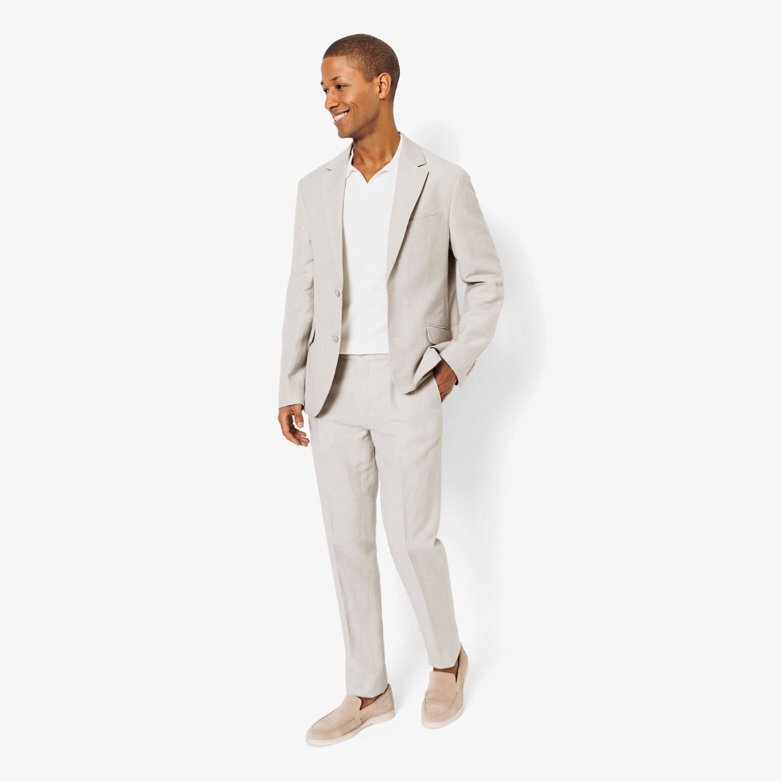 Veste de costume contenant du lin