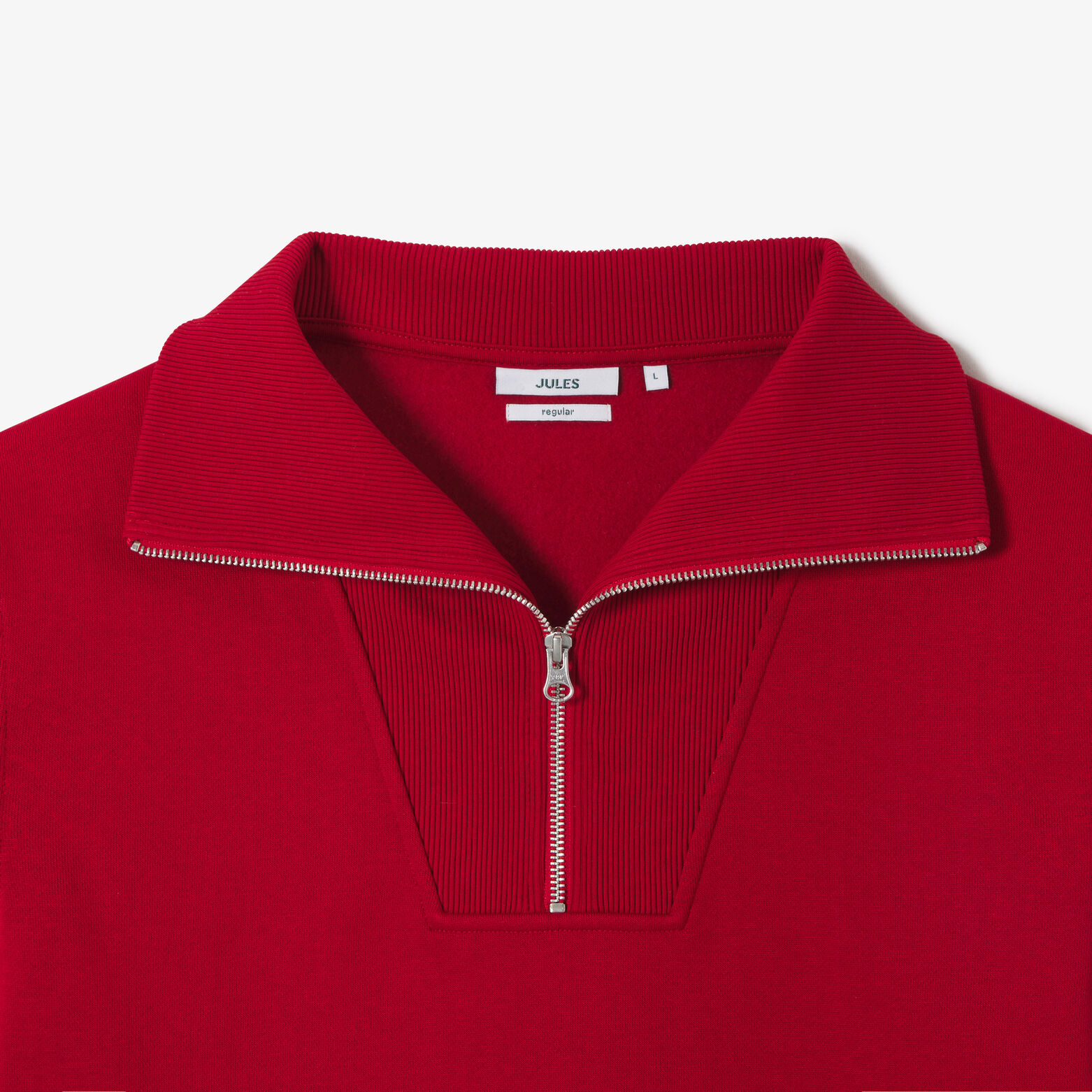 Sweat col camionneur zipp&eacute;