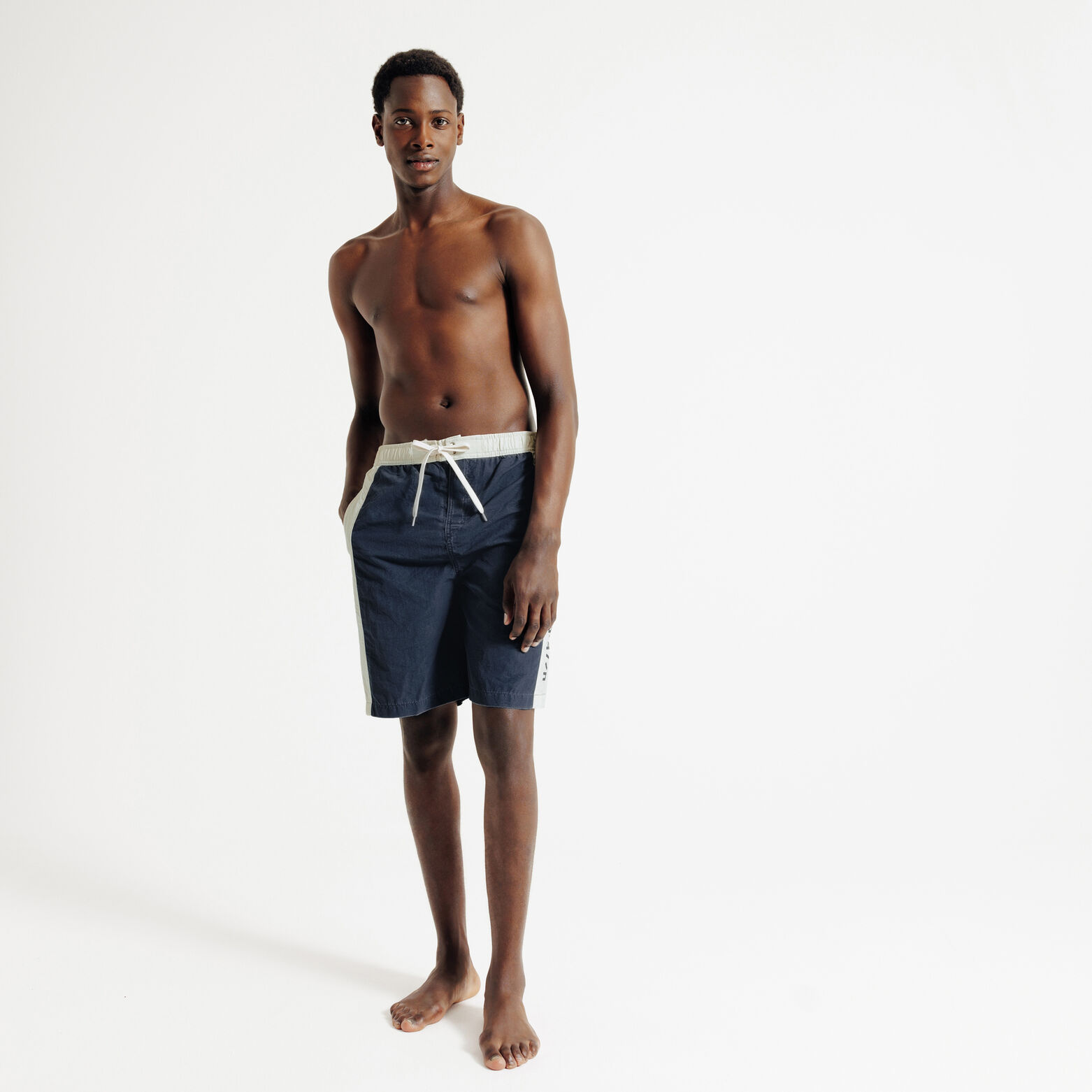 Maillot de bain long &agrave; bandes