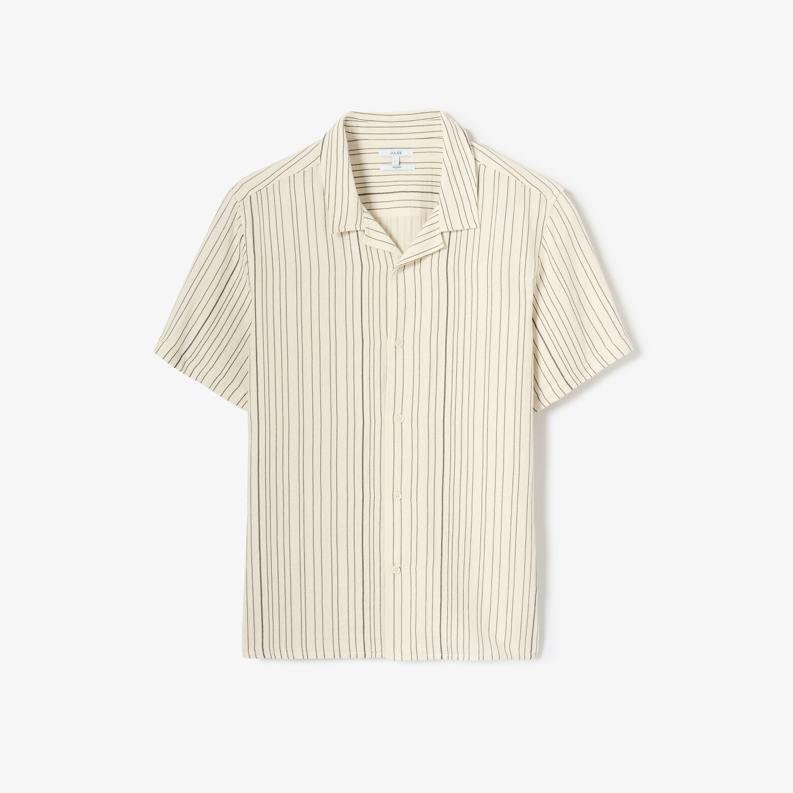 Chemisette en gaze de coton ray&eacute;e