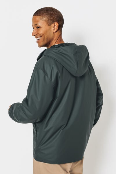 Blouson coupe-vent d&eacute;perlant &agrave; capuche