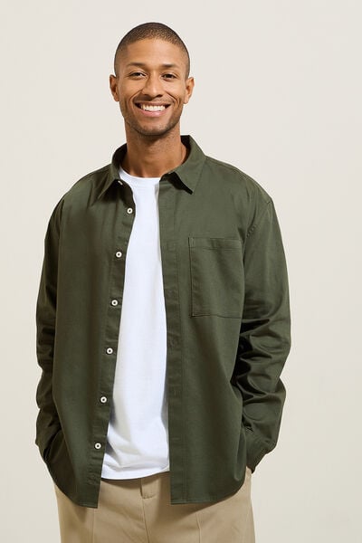 Chemise en coton twill
