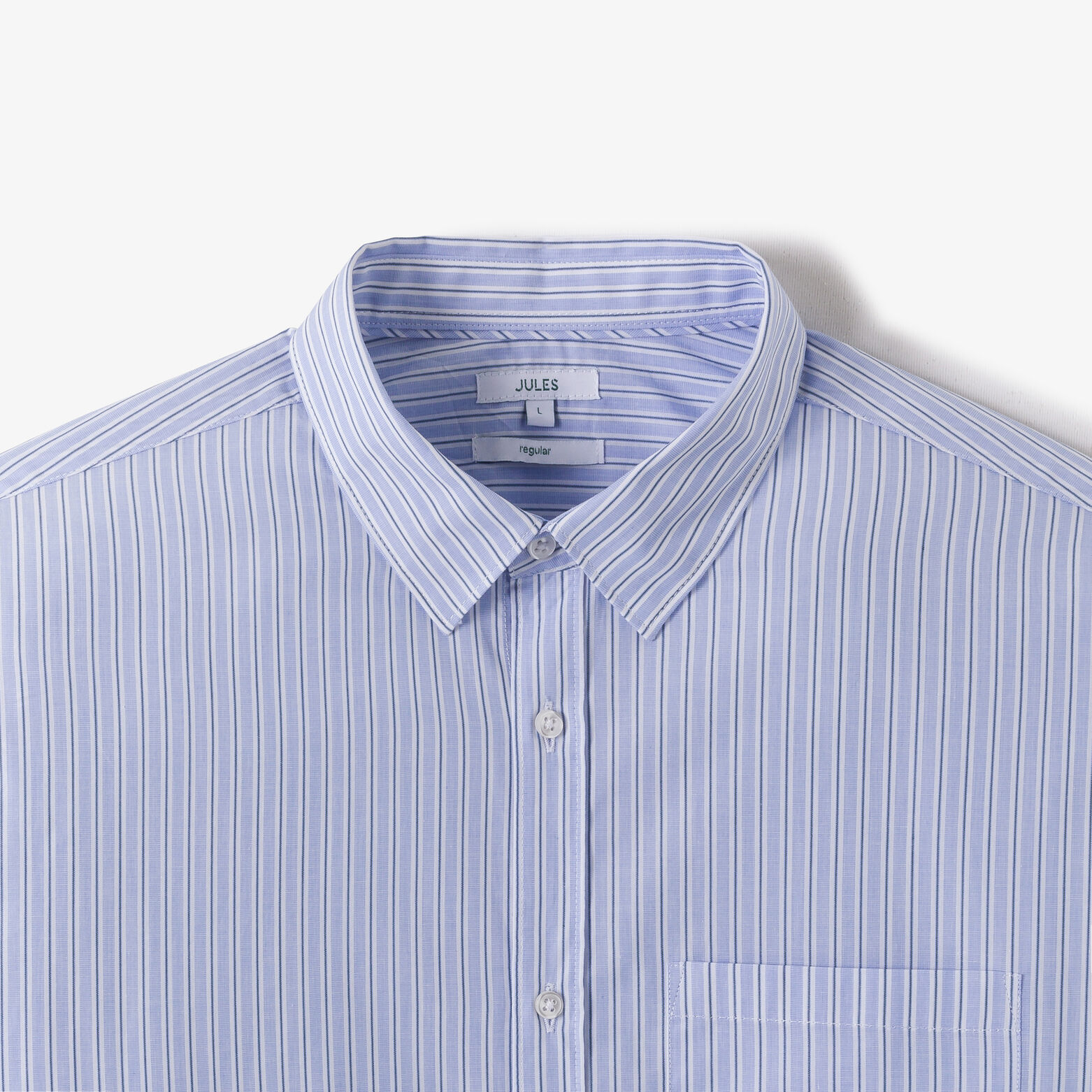 Gestreept hemd in katoen