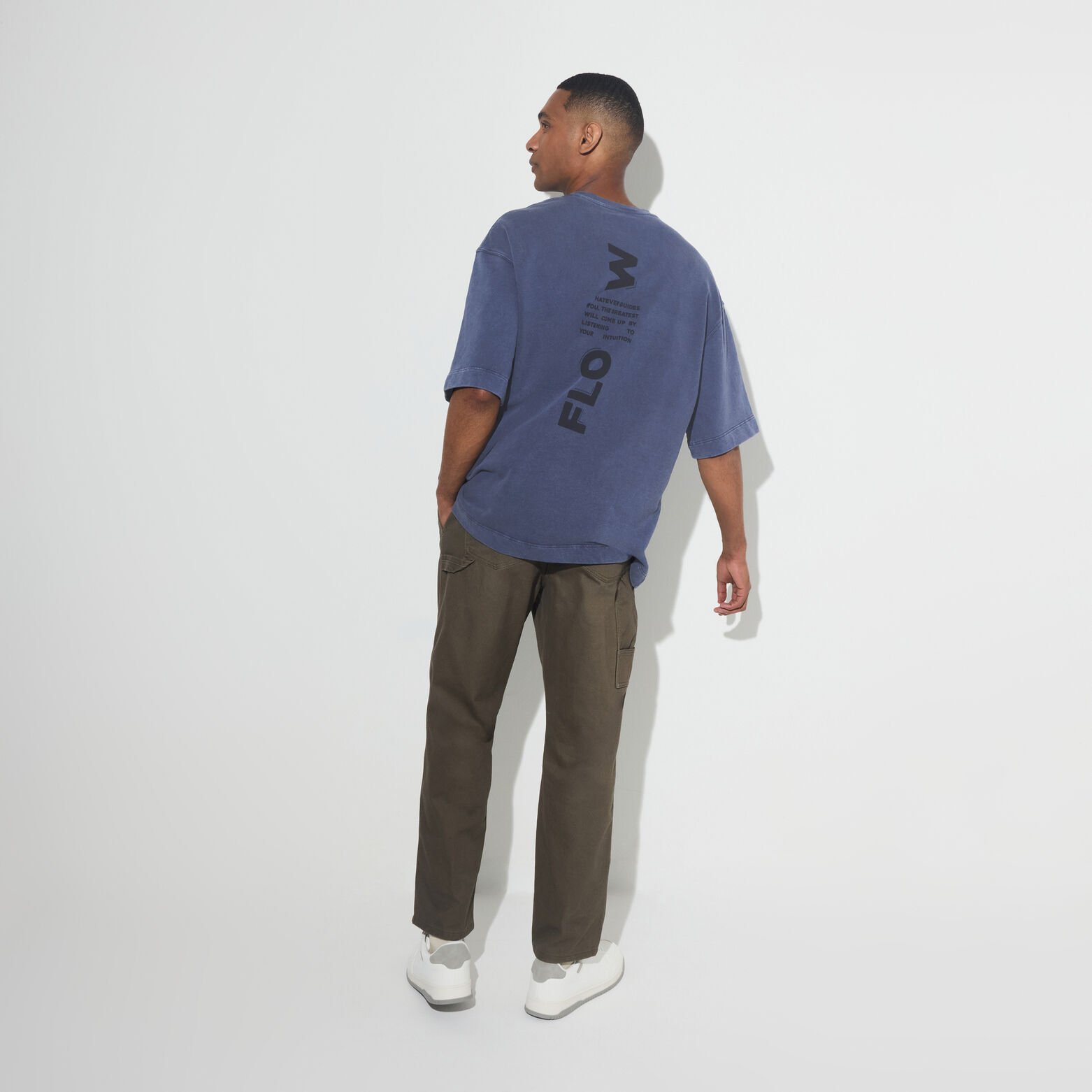 Oversized t-shirt met rugprint