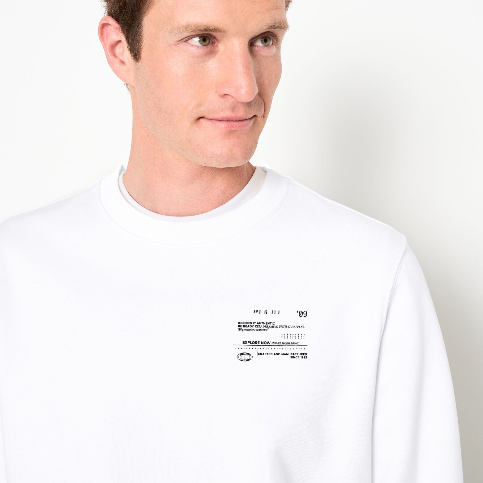 Sweater met ronde hals en print