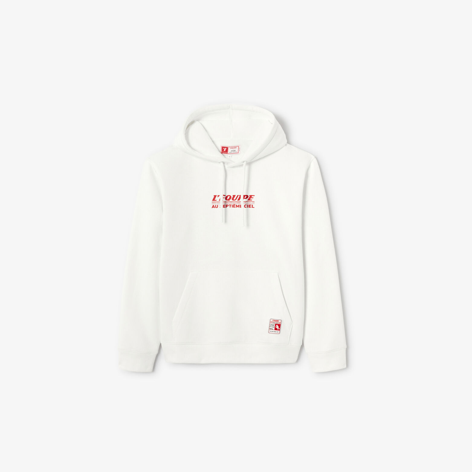 Sweat &agrave; capuche imprim&eacute; licence L'&Eacute;quipe