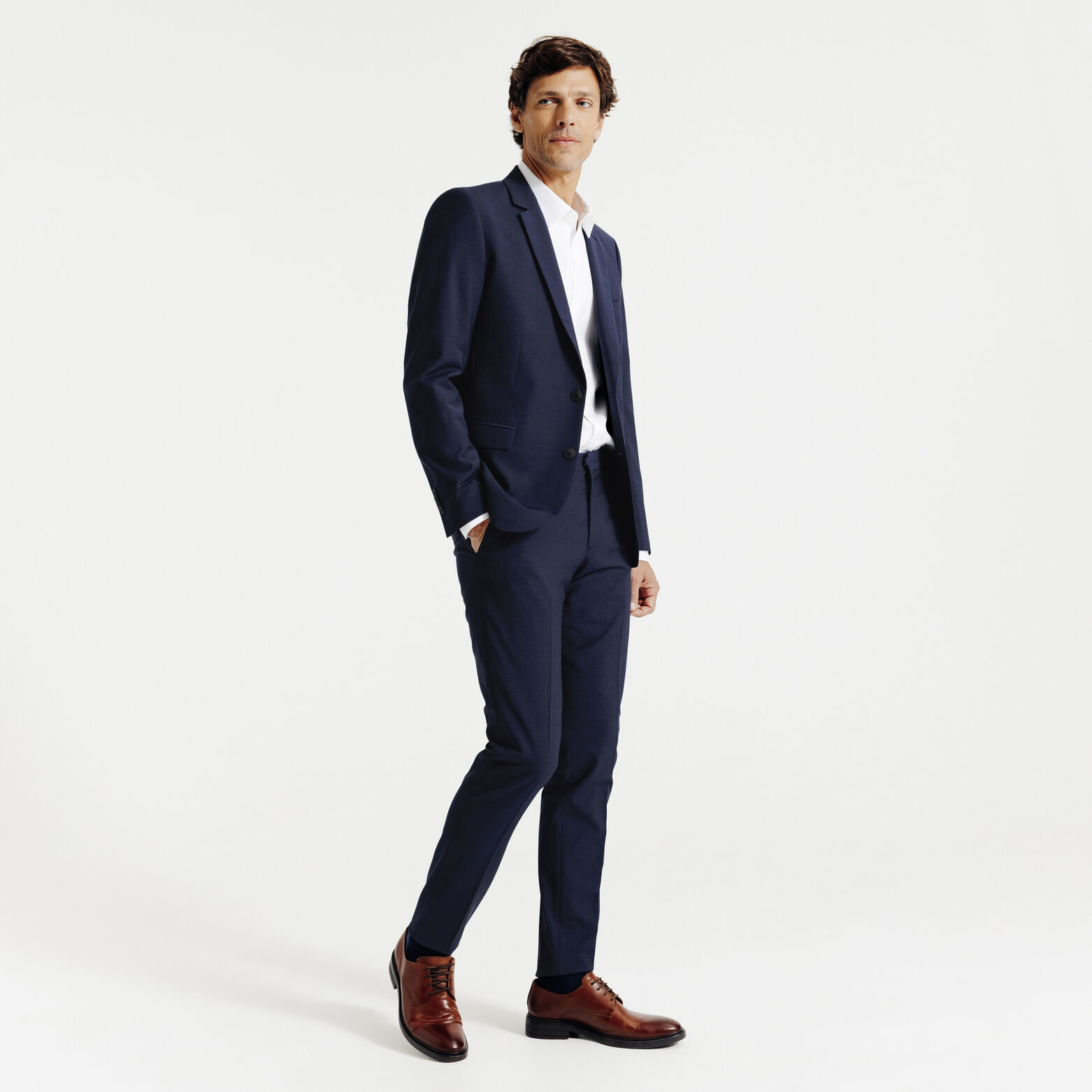 Costume 2 pi&egrave;ces slim - Bleu