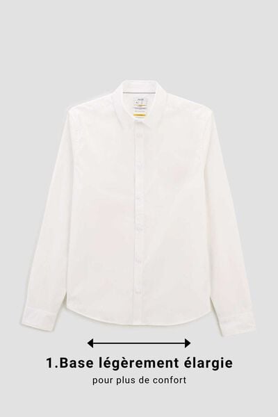 Chemise regular pour personne &agrave; mobilit&eacute; r&eacute;duite