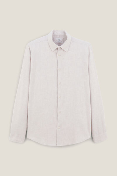 Chemise en coton flanelle col classique