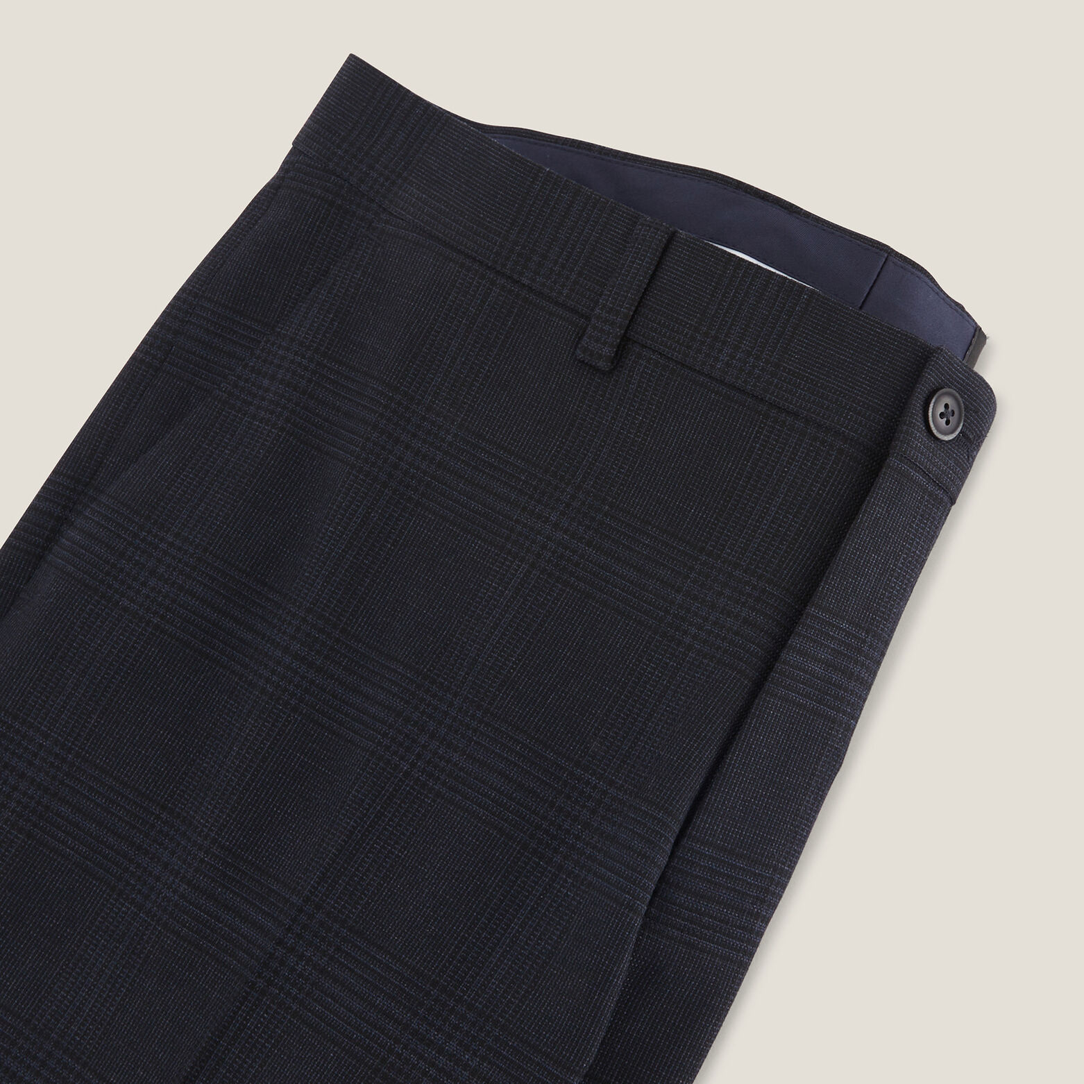 Pantalon de costume slim bistretch &agrave; carreaux