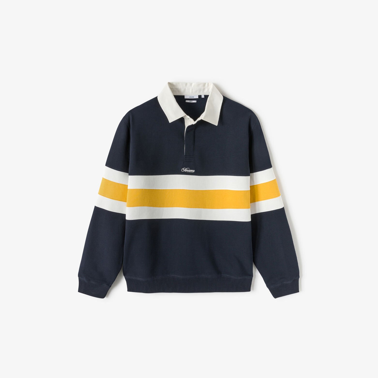 Sweat col polo contrast&eacute; animation