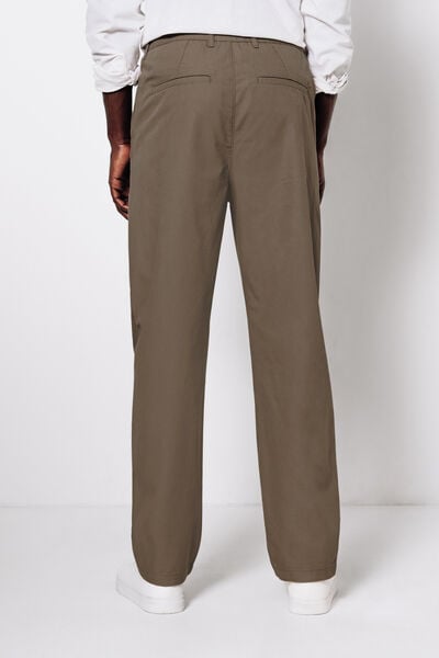 Pantalon large &agrave; plis